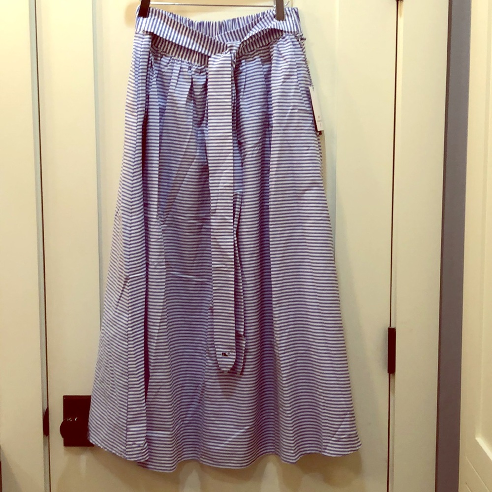 Vineyard Vines for Target blue-white striped skirt